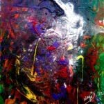 Kronos by Mengu, acrylics on canvas, 2022