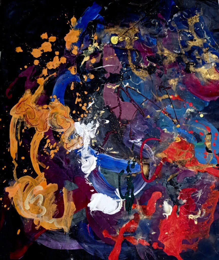 Tħulcinæ by Mengu, 2022, acrylics on canvas