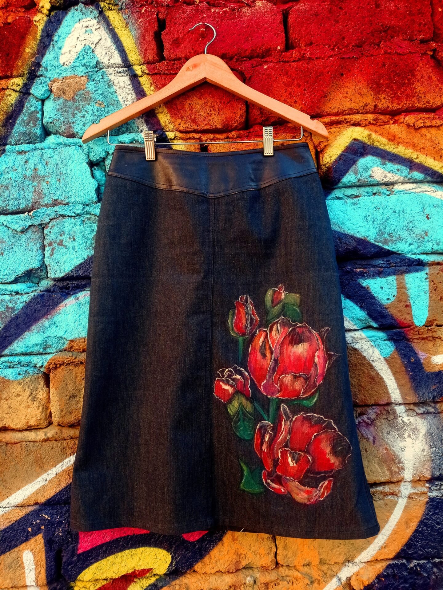 Tulip Design Vintage Skirt